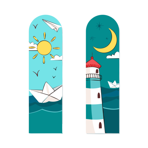 2'li Deniz Temalı Kitap Ayracı