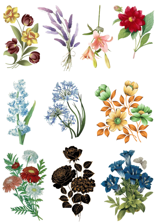 Çiçekler Sticker 1