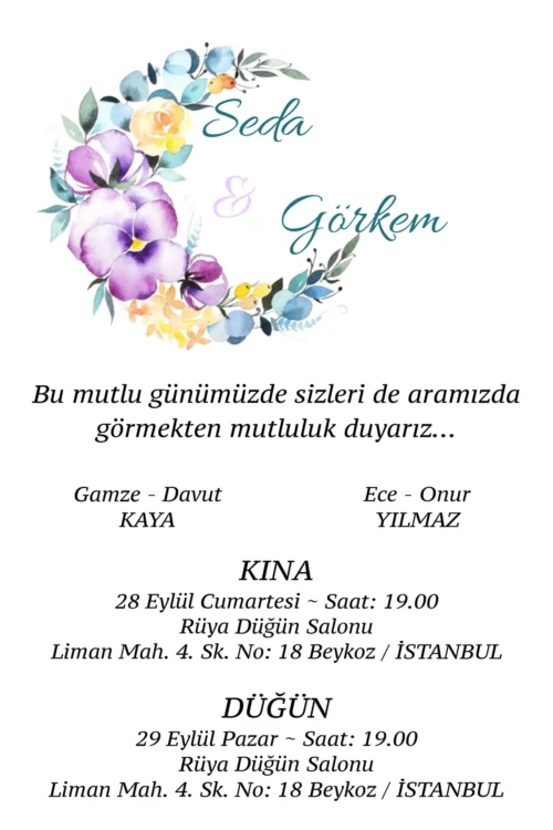 Düğün Davetiyesi 116 02