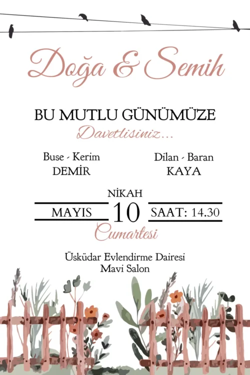 Düğün Davetiyesi 116 04