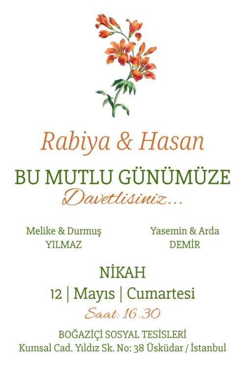 Düğün Davetiyesi 116 07