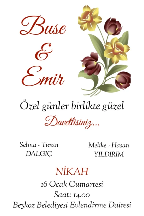 Düğün Davetiyesi 117 05