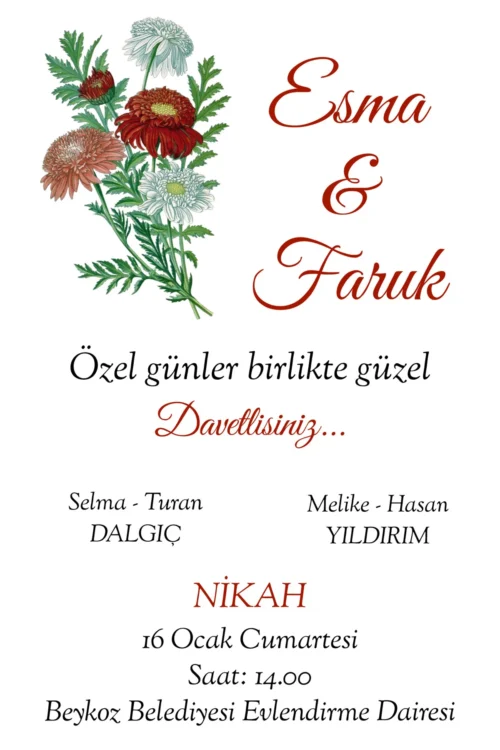 Düğün Davetiyesi 117 06