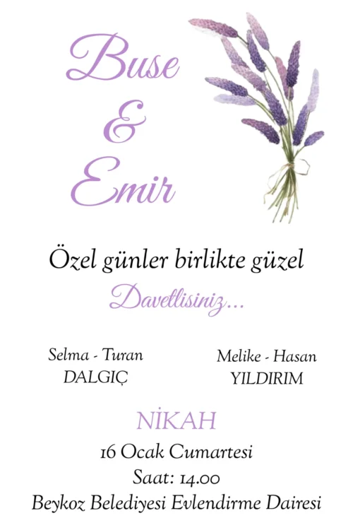 Düğün Davetiyesi 117 07