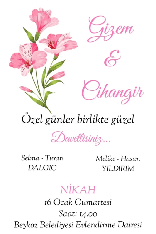 Düğün Davetiyesi 118 07