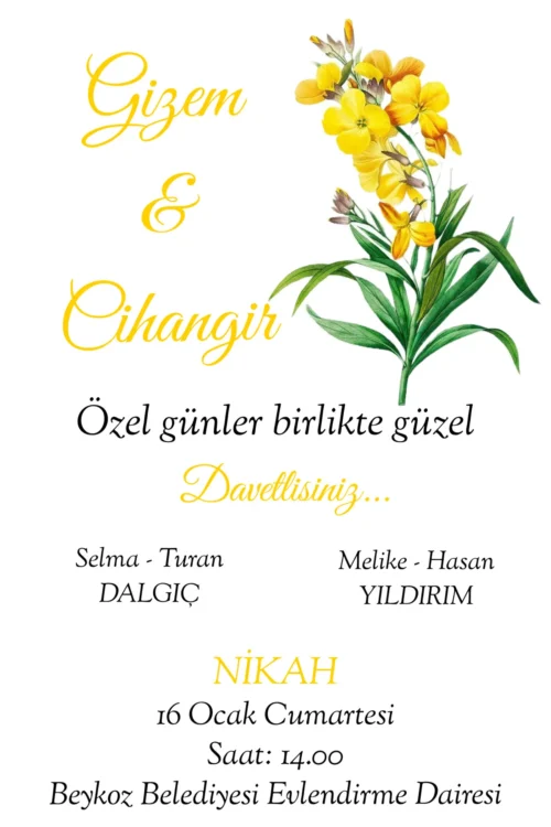 Düğün Davetiyesi 118 08