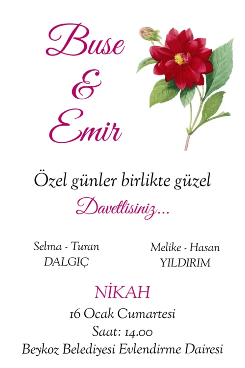 Düğün Davetiyesi 119 01