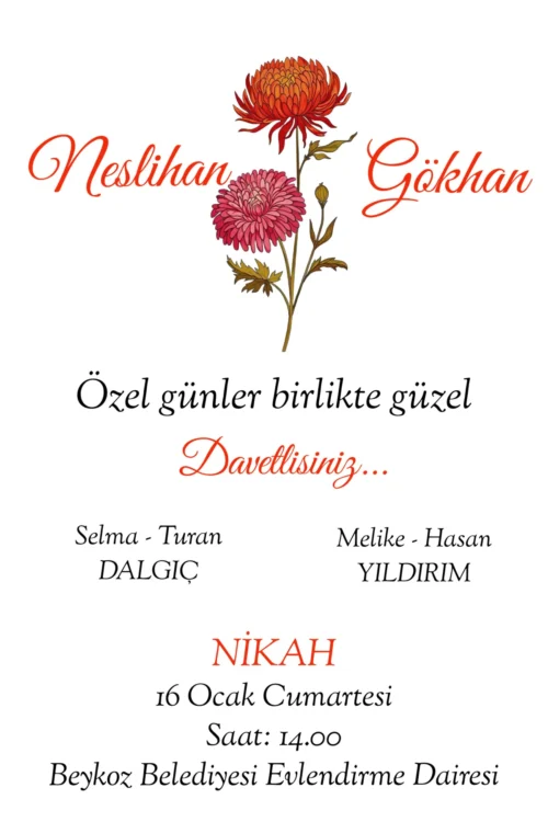 Düğün Davetiyesi 120 05