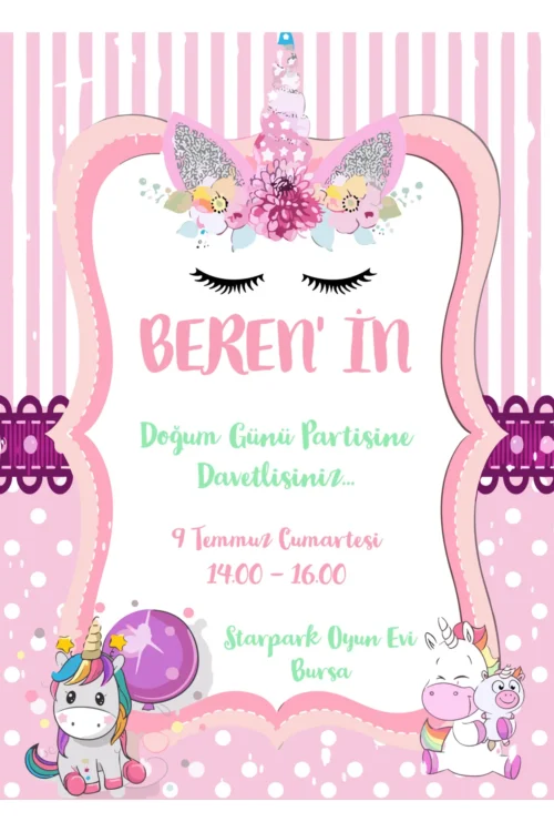 Doğum Günü Davetiyesi 210 05