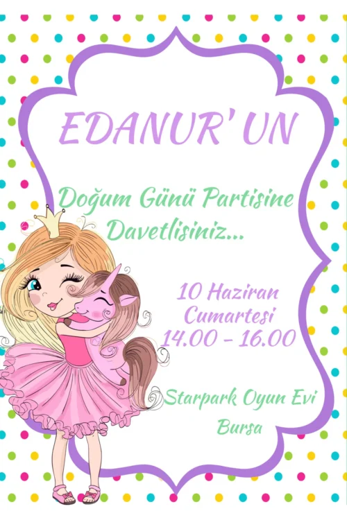 Doğum Günü Davetiyesi 210 06